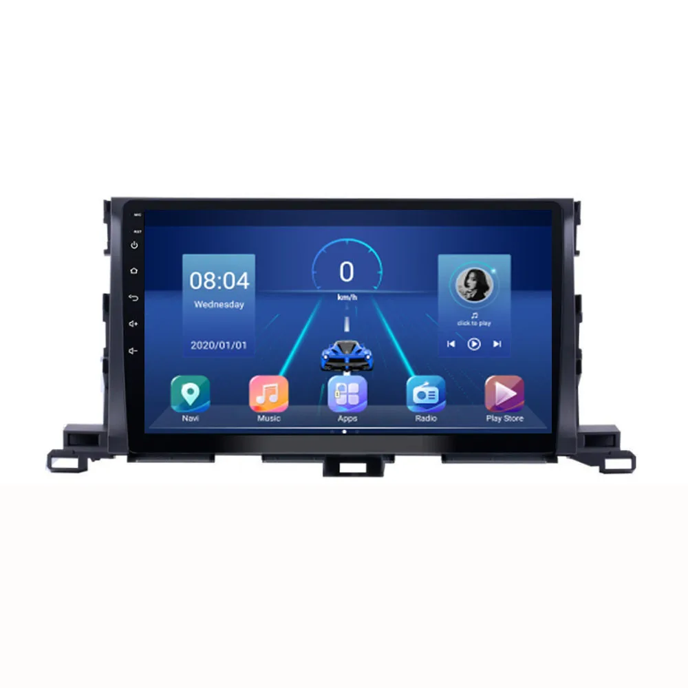 Android 10 1 подходит для TOYOTA Highlander 2015 2016 2017 мультимедийный стерео автомобильный DVD