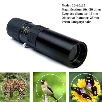 

Hot Selling HD 30x25 Monocular Telescope Binoculars Zooming Focus Green Film Binoculo Optical Hunting High Quality Tourism Scope