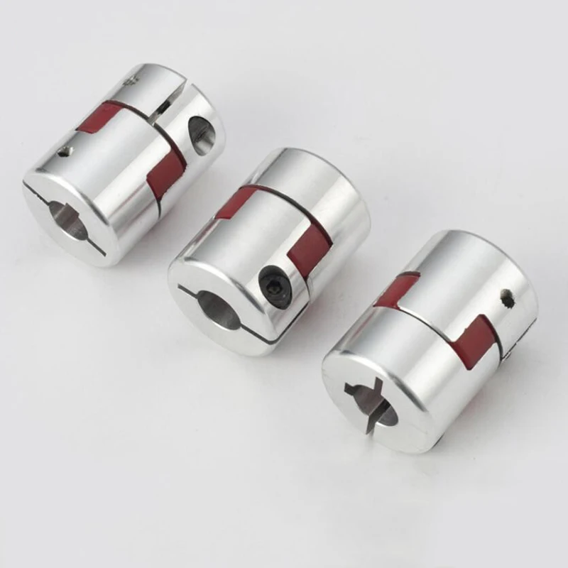 D35L50 Coupler Three Jaw Aluminium Plum Flexible Shaft Coupling Motor Connector Flexible Coupler5/6/6.35/8/10/12/14/16/19mm shaft coupler flexible coupling shaft connector