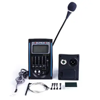 

LC 5 Band EQ Preampifier Piezo Pickup LCD with Micro Volume Control for Guitar