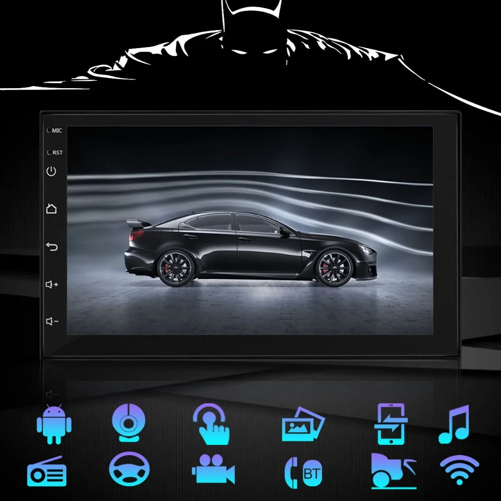 FHD " Android автомобильный Радио Стерео gps навигация Bluetooth USB SD 2 Din сенсорный автомобильный мультимедийный плеер аудио плеер автомобильное радио Wi-Fi