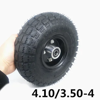

10 Inch 260*85mm Pneumatic Tire Wheel Replacement 15mm Bearing For GO CART 4.10/3.50-4 KNOBBY TREAD