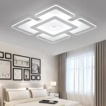 

HAIXIANG Square 7.8" Acrylic LED Ceiling Lamp Elegant Lighting for Living Room Bedroom Fixtures Lighting