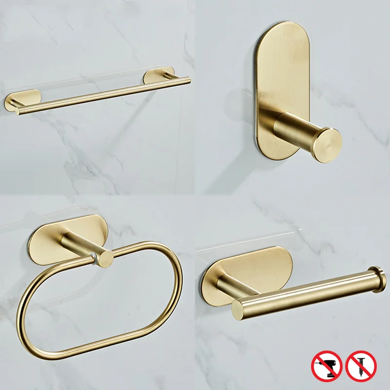 Brushed Gold Bathroom Hardware Set Brushed Gold Bathroom Accessories