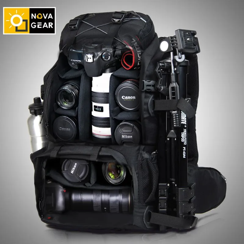  NOVAGEAR 80302 Photo Bag Camera Backpack Universal Large Capacity Travel Camera Backpack For Canon/