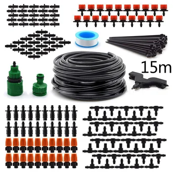 

128pcs Automatic Irrigation Water Kits Outdoor Garden Sprayer Cooling System Mist Nozzles Sprinkler For Home Greenhouse Flower