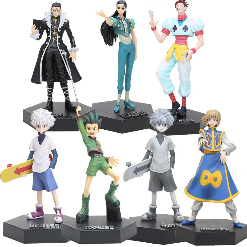 

Japanese Anime Hunter X Hunter figure Toys Gon Freecss Killua Zoldyck Kulolo lushilufelu Irumi Zorudikku PVC Action Figure Toys