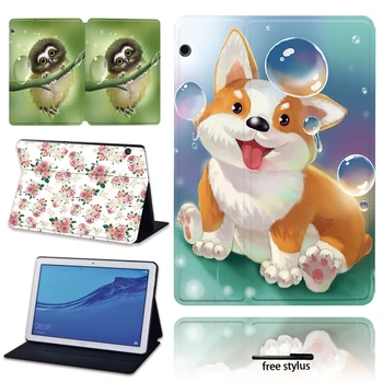 

Animal and Old Image Series Tablet Case for Huawei MediaPad T3 8.0/MediaPad T3 10 9.6"/MediaPad T5 10 10.1" + Free Stylus
