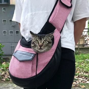 

Multifunctional Pet Sling Carrier For Puppy Airline Approved Pets Hands-Free Bag With Pockets Soft Comfy Strap For Shoulder 2020