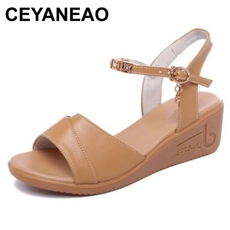 CEYANEAOSpecial price/Женская обувь больших размеров Повседневные босоножки на плоской