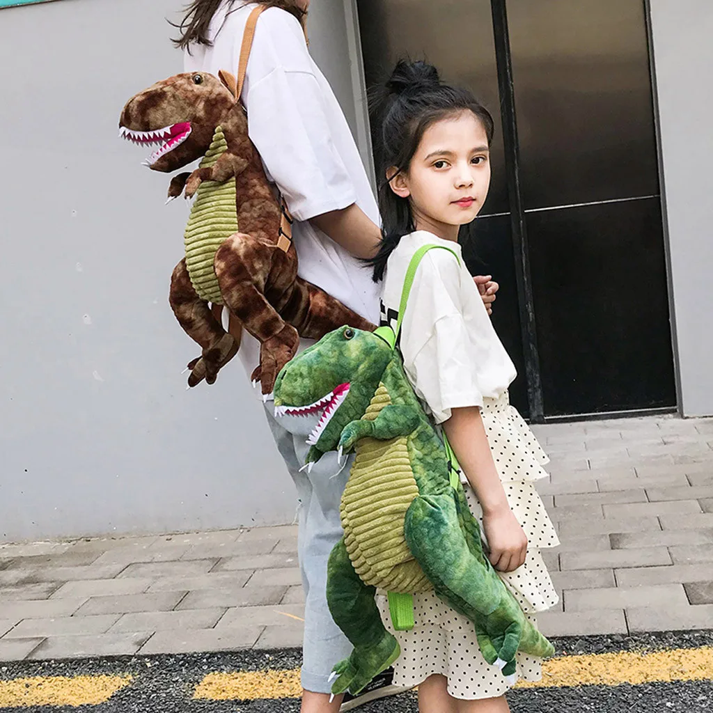 Женская сумка для малышей с 3D динозавром, водонепроницаемый детский рюкзак для детей, маленькая сумка для мальчиков и девочек, милые принты в виде зверей, игрушки, подарки# T3G