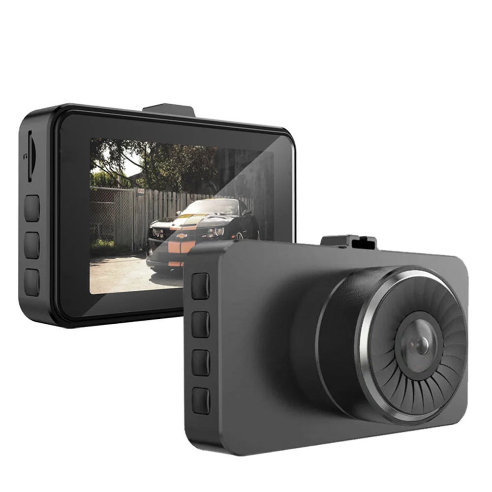 3-дюймовый Full HD 1080P вождение автомобиля Регистраторы Dashcam Автомобильный видеорегистратор вождения Регистраторы 170 градусов Широкий формат с двумя объективами Автомобильный видеорегистратор