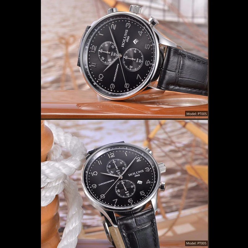  50M Waterproof Fashion Chronograph Brand Quartz Watch Men Military Stainless Steel Sports Watches M