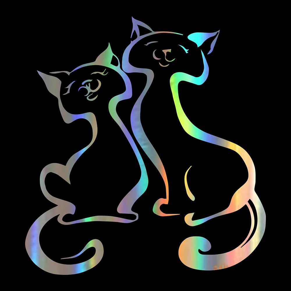 

Car Sticker Styling Cute Cat Animal Car Bumper Stickers and Decals Car Styling Decoration Door Body Window KK Vinyl Stickers