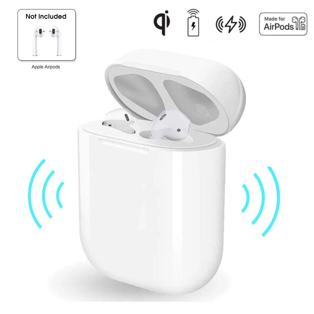 Чехол для зарядки совместим с Airpod 450mA встроенный аккумулятор Поддержка проводной