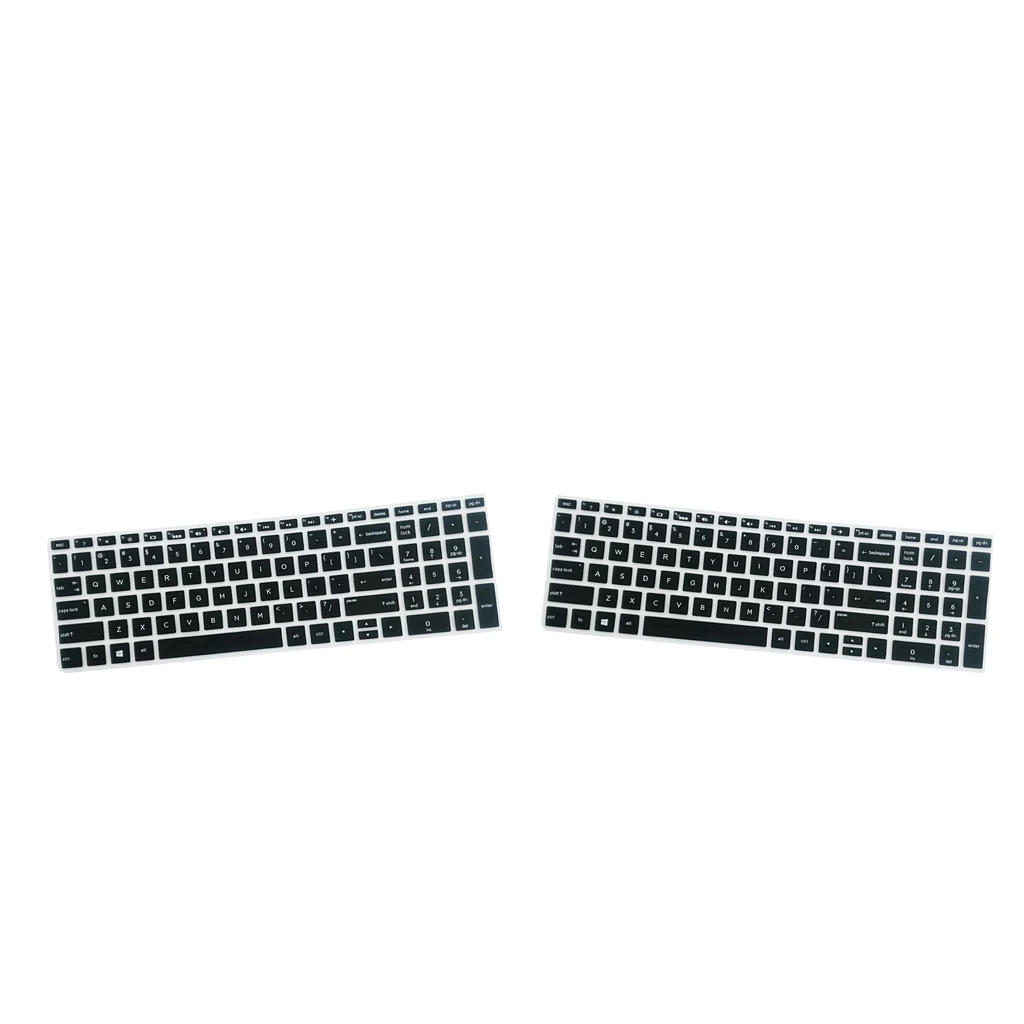 2x Silicone Notebook Keyboard Skin Cover For HP 15.6''BF Laptop Black