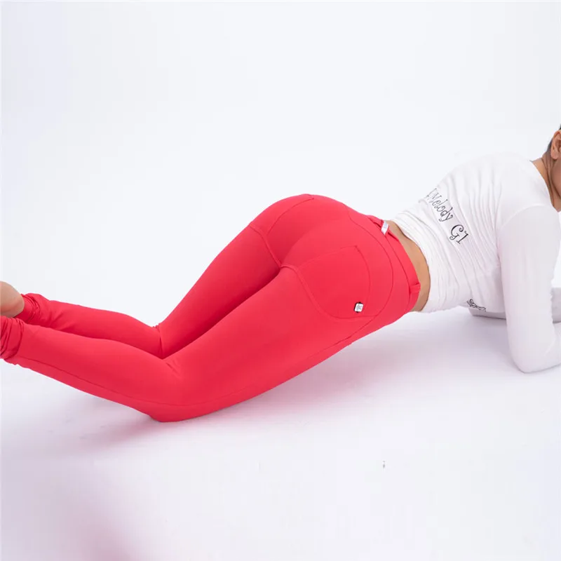 gym leggings red