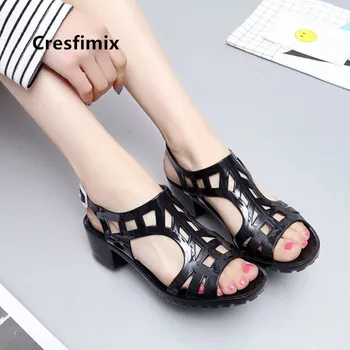 

Cresfimix women cute comfort spring open toe high heel sandals ladies casual summer high heel sandals cool sweet sandals a5736