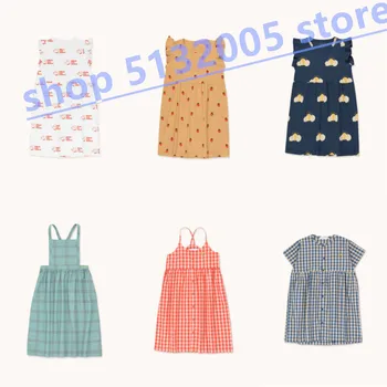 

IN STOCK 2020 Spring and Summer New TC Series Girls Ruffle Print Dress Girl COTTON DRESS
