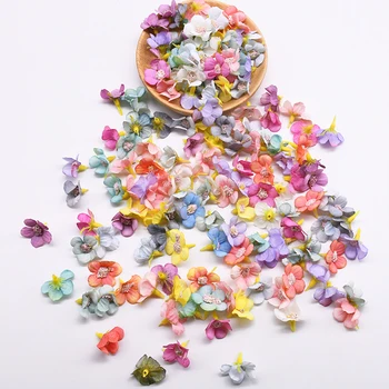 

100pcs 2.5cm Silk Daisy Head Artificial Flower For Wedding Birthday Party Home Decor Fake Flowers DIY Garland Headdress Craft