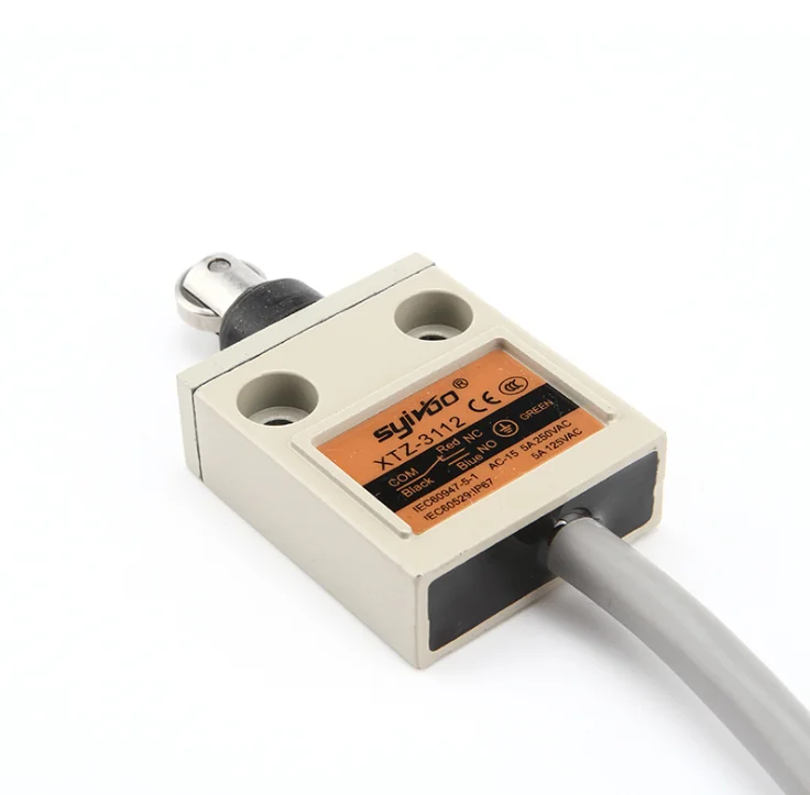 TZ-3112 XTZ-3112  IP67 4Wire Roller Lever Plunger Limit Switch SPDT NO+NC  Copper wire 3 Meter