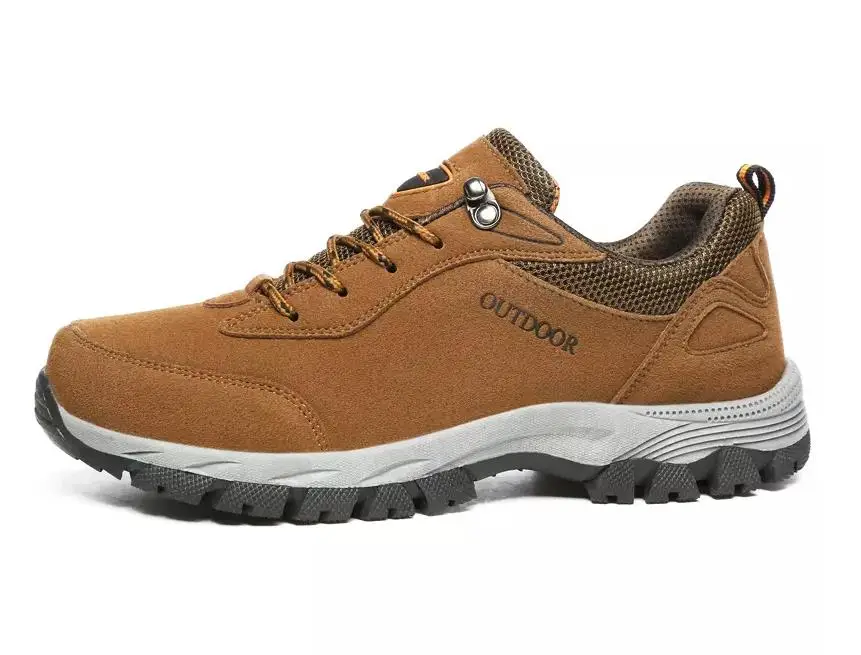 Мужская походная обувь, обувь для путешествий, Осенние уличные Нескользящие кроссовки, мужские кроссовки на шнуровке для треккинга, альпинизма, спортивные мужские кроссовки - Цвет: Brown