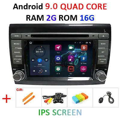 4G+ 64G 8 CORE 2 Din Android 9,0 автомобильный dvd мультимедийный плеер gps аудио для Fiat Bravo 2007-2012 автомобильный Радио Стерео obd2 dvr DSP ips - Цвет: 2G 16G IPS