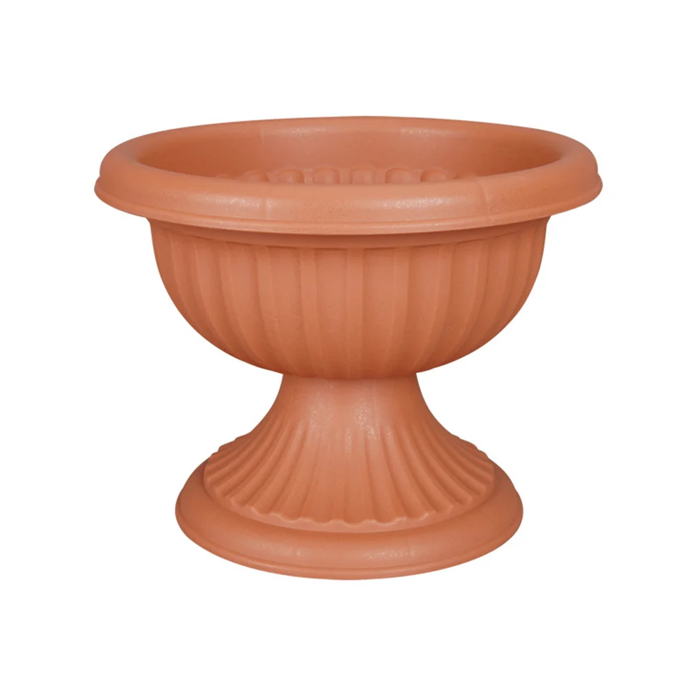 Top Selling 1 PC Imitation Wine Glass Flowerpot Brown / Light Beige 4.7L Corrosion Resistant Breathable Drainage Hole Design