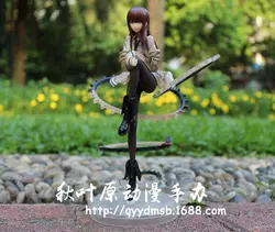 Аниме Рисунок 22 см steins Gate макисэ курису 1/8 весы Фигурки ПВХ Коллекционные Фигурки игрушки с коробкой