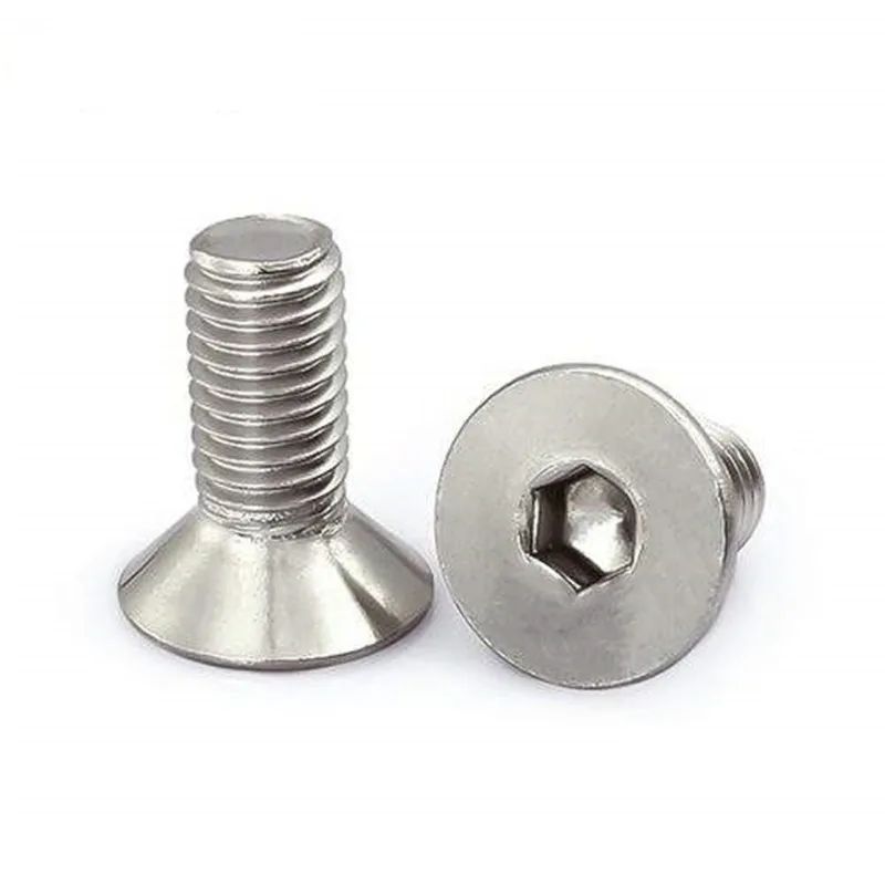 

M3 DIN7991/ISO10642 Hexagon Socket Countersunk Head Cap Screws 304 Steel Socket Flat Cap Head Machine Socke Bolts