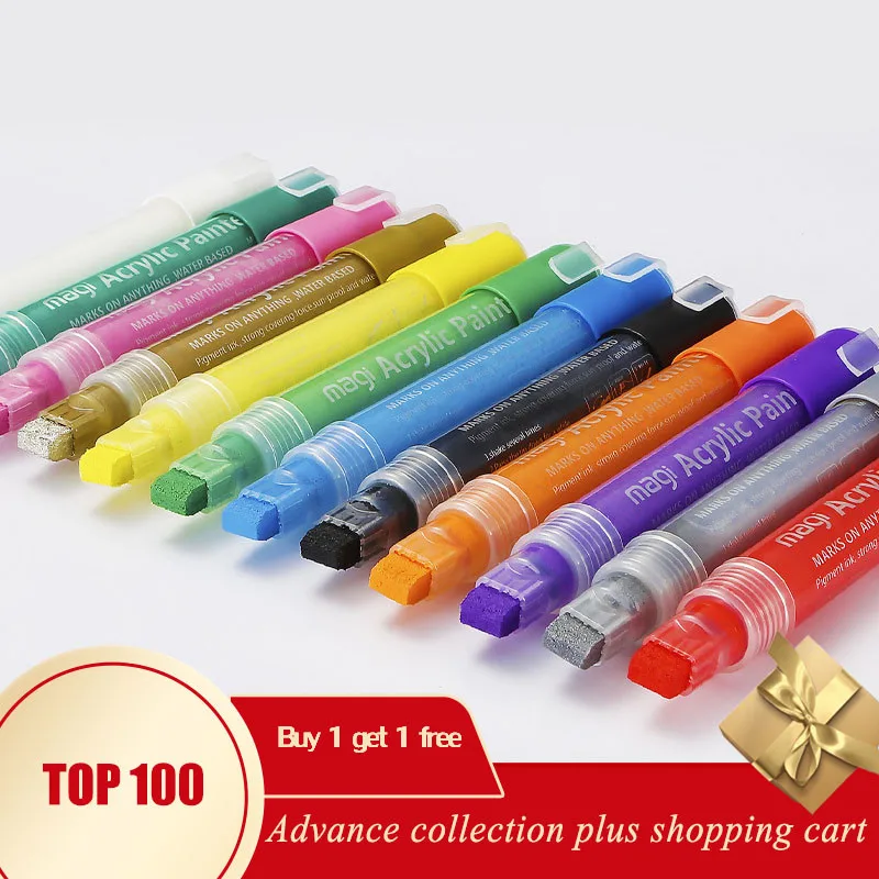 Ручка с надписью, кисть для рисования, фетр, материал escolar papelaria otuladores copic stiften kinderen material de dibujo kids coloring