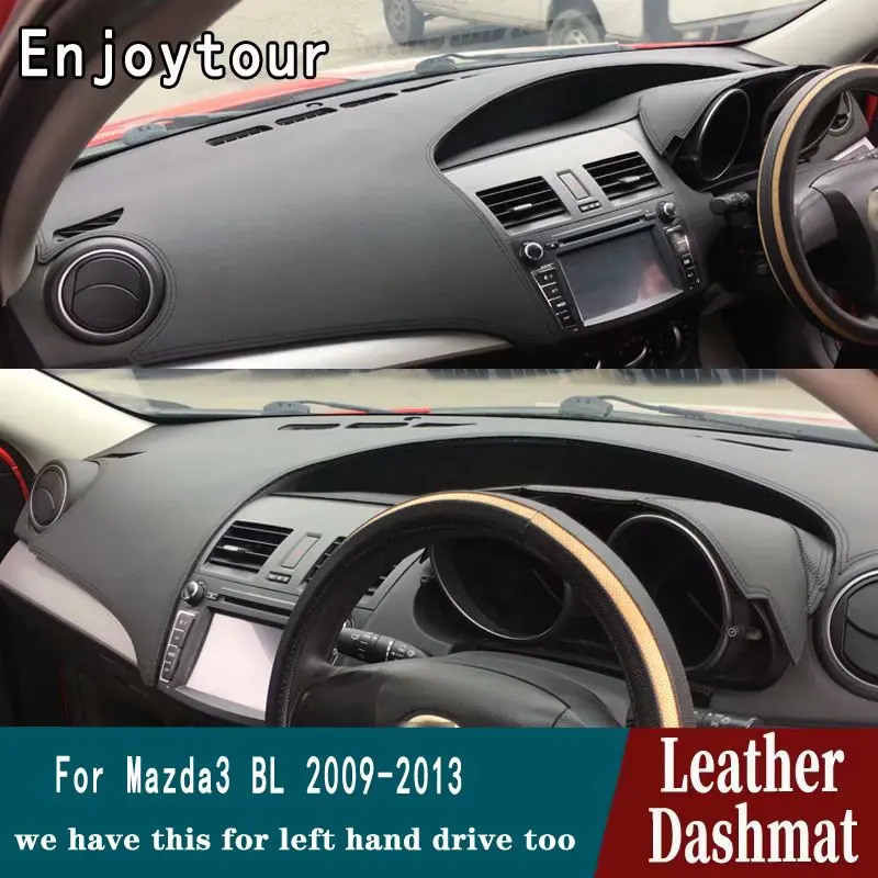 Для Mazda 3 Mazda3 BL 2009 2010 2011 2012 2013 Кожа приборной панели крышки тире коврик ковер автомобиля Средства для укладки волос RHD