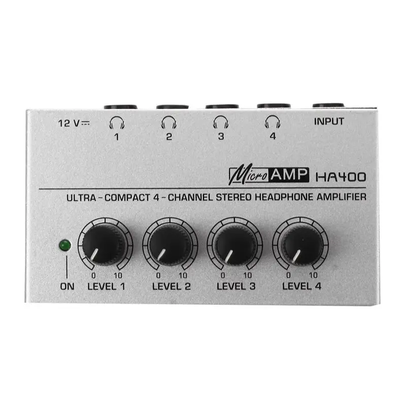 HA400 4 Channel Ultra compact Headphone o Stereo Amp Microamp Amplifier