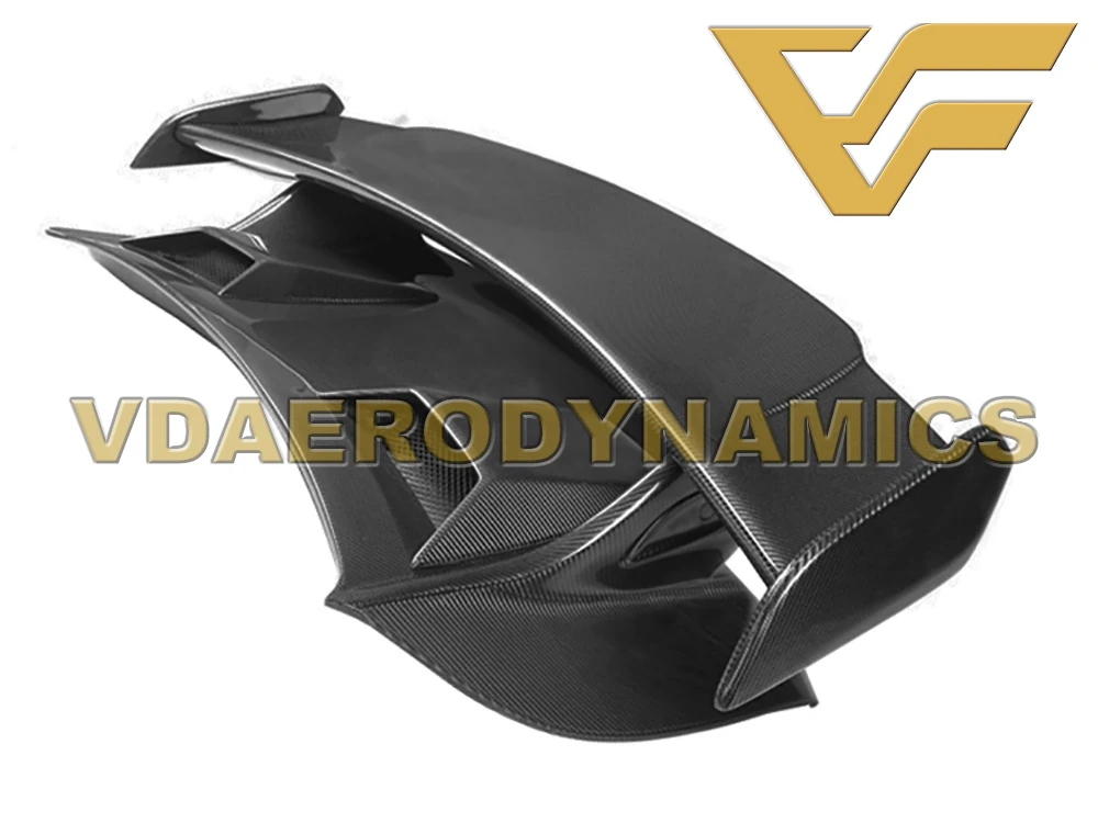 Подходит для 11-19 991 Porsche 911 Carrera VAD-GT3 полный комплект кузова-передний бампер задний бампер боковые юбки крылья спойлер - Цвет: Spoiler in Carbon