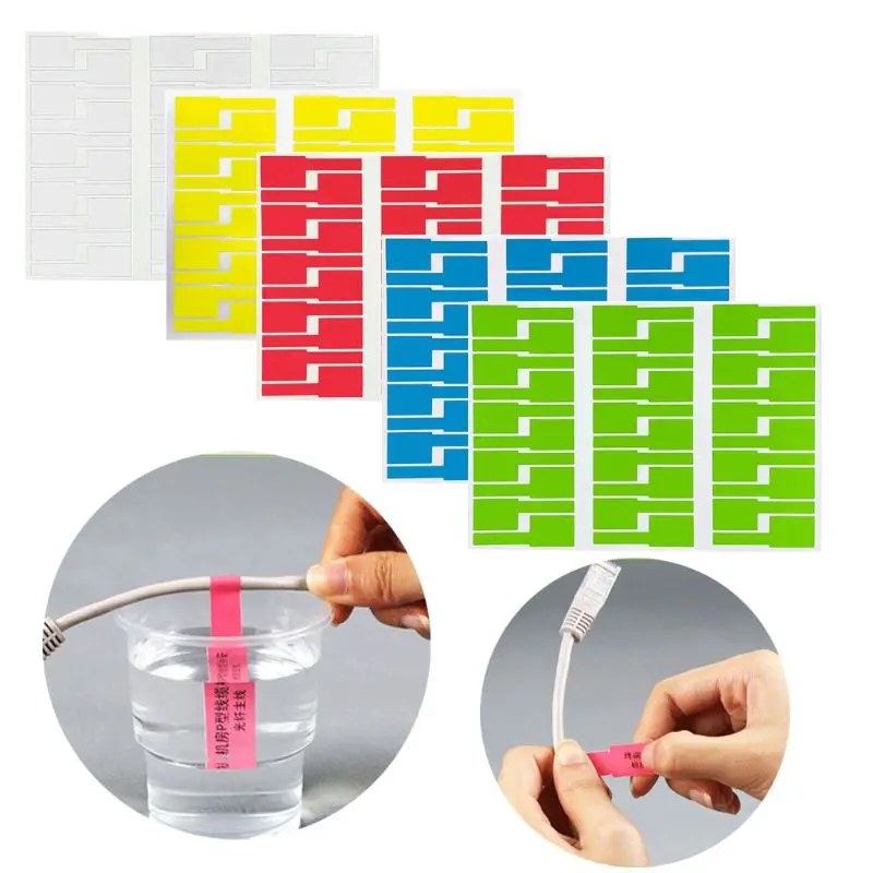 30Pc Cable Labels Sticker Waterproof Identification Tags Work with Laser Printer | Обустройство дома
