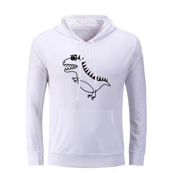 

Cute T-Rex Dinosaur Hoodie Cartoon Tortoise the Buck and a Half Buccaneers Men Graphic Sweatshirt Strings Hooded Pullover Gift