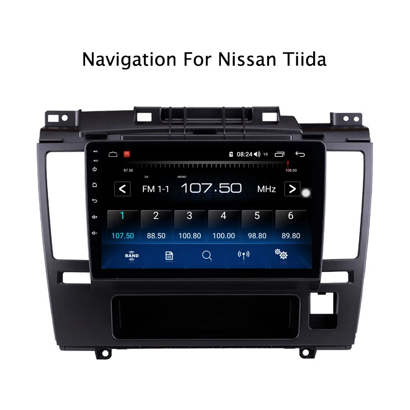 Ectwodvd 9 дюймов Andriod 8,1 автомобильный DVD gps для Nissan Tiida 2005-2010 4G ram 64G rom CarPlay DSP 4G LTE с wifi