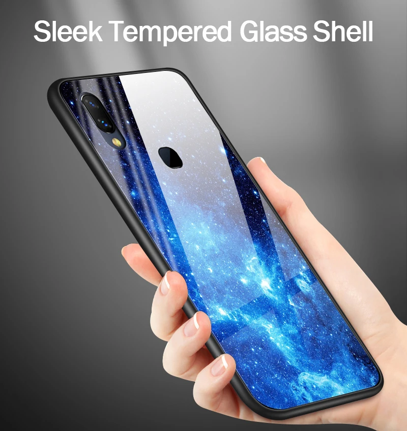 Для Xiaomi Redmi 5A 6A S2 GO Plus закаленное стекло задняя крышка для телефона Vivo Z5X IQOO NEX AS S1 Pro TPU Защитный чехол для телефона