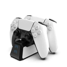 Двойное быстрое зарядное устройство для PS5, беспроводной контроллер USB 3,1 Type-C, быстрая зарядка, док-станция для Sony PlayStation5, геймпад Двойное быстрое зарядное устройство для PS5, беспроводной контроллер USB 3,1 Type-C, быстрая зарядка, док-станция для Sony PlayStation5, геймпад