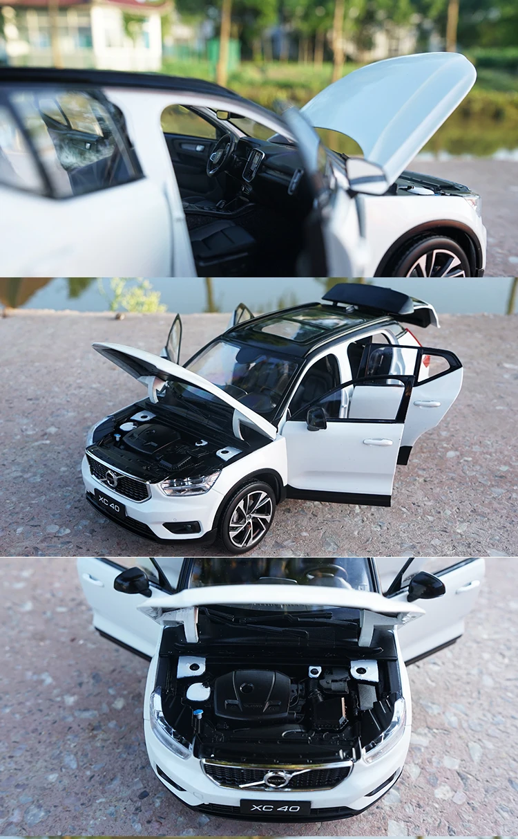 1:18 высокое тщательное VOLVO XC40 сплав модель автомобиля статические металлические модельные автомобили с оригинальной коробкой