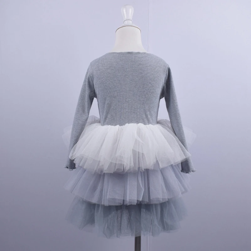 Детское платье с бахромой для маленьких девочек; коллекция года; модные вечерние многослойные платья-пачки принцессы из тюля для маленьких девочек; Vestidos; одежда