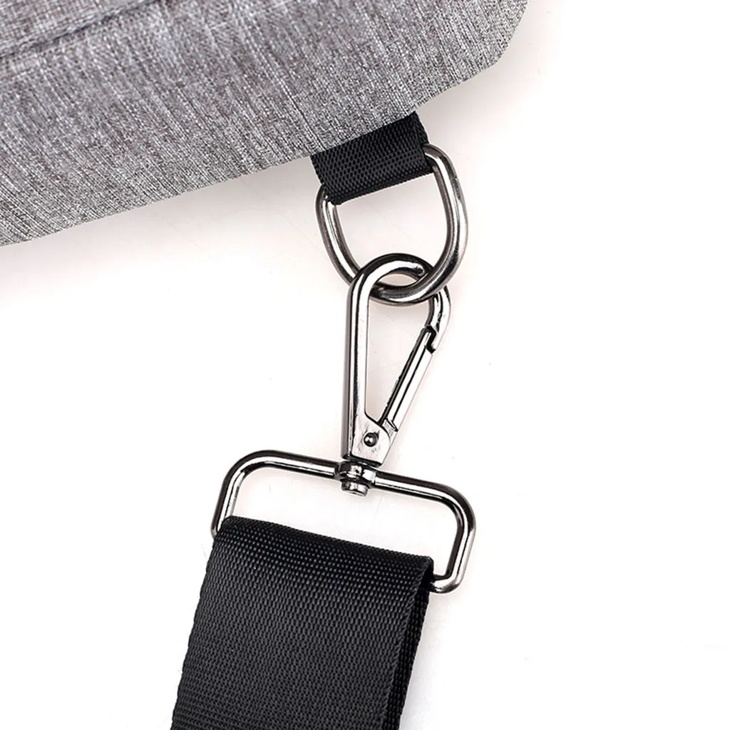 Модная зарядка через usb повседневная мужская сумка для путешествий Мужская нагрудная сумка Оксфорд тканевый кошелек спортивная сумка для отдыха на открытом воздухе многофункциональная сумка через плечо#0