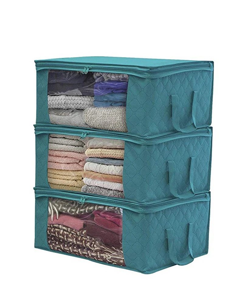 1 Vouwen Opbergdoos Vuile Kleren Verzamelen чехол Niet Geweven Stof Met Rits Vochtbestendige spelgoed quilt Opbergdoos - Цвет: 1