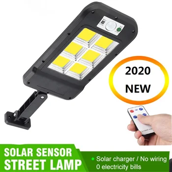 

2020 Remote Control Upgraded COB Solar Light Motion Sensor IP65 Outdoor Solar Wall Street Light Waterproof Remote Control Lamp