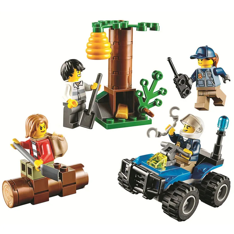 

10860 City SWAT Mountain Special Police 112pcs Building Blocks DIY Toys For Children with Legoinglys Christmas City 60171