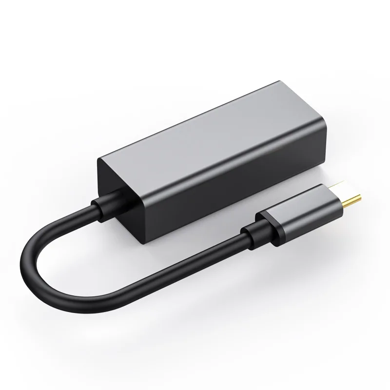 

Factory Direct Type-C to RJ45 Gigabit Free Drive Ethernet Network Card Adapter Support MAC with Light