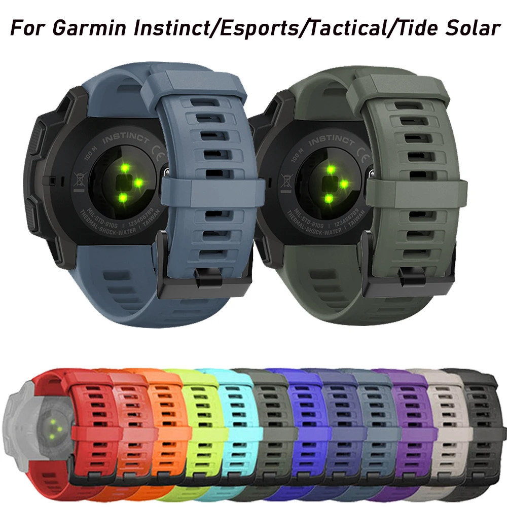 Мягкий силиконовый ремешок для смарт-часов браслет Garmin