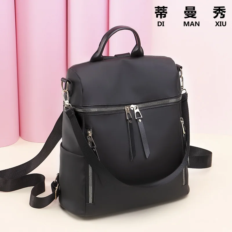 

Oxford Cloth Backpack Women's 2019 Winter Hot Selling Solid Color WOMEN'S Backpack Simple Fashion Korean-style Fashion Multifunc