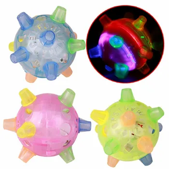 

Colorful Flash Music Ball Toy Jumping Activation Ball-Cat Dog Chew Electric Toys Dancing Ball Gift New