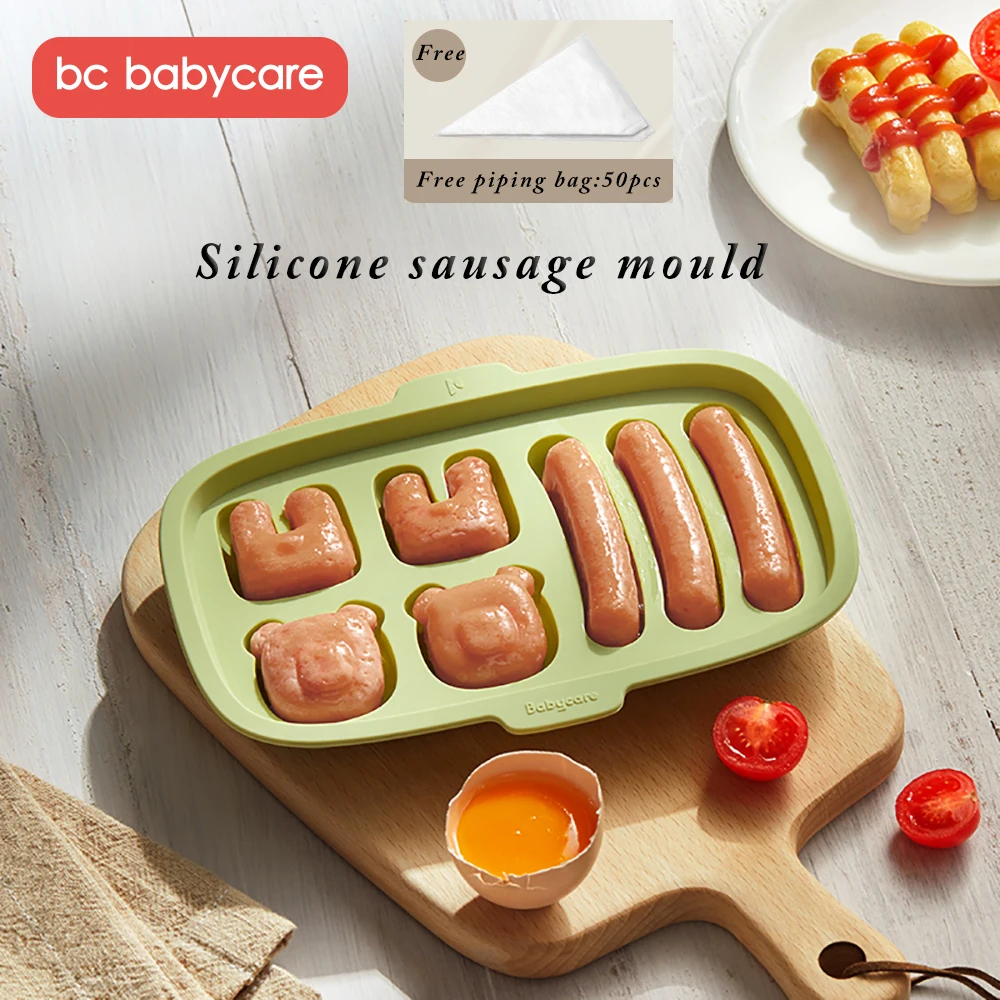 Molds Storage Sausage-Making-Mould Baby Cute-Shape Silicone Bpa-Free Reusable Safe BC